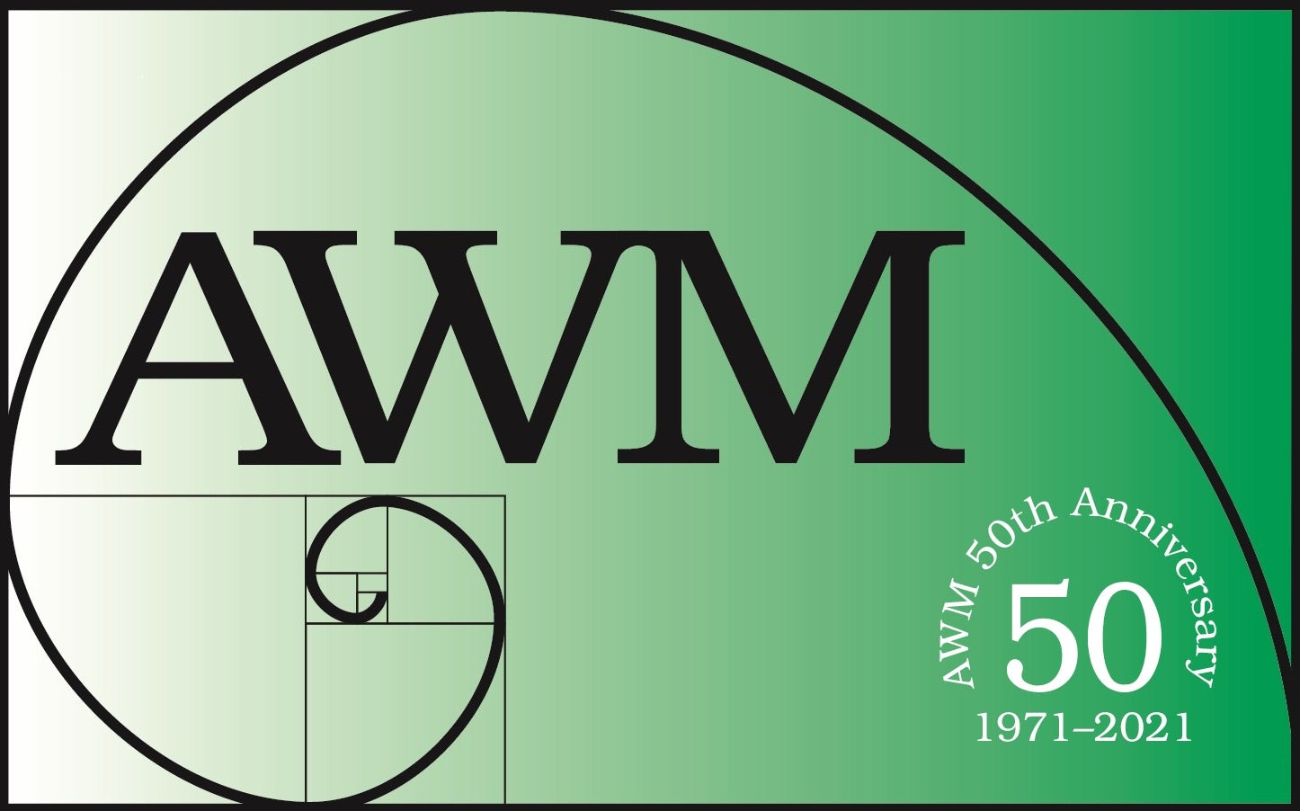 Association for Women in Mathematics 50th anniversary logo
