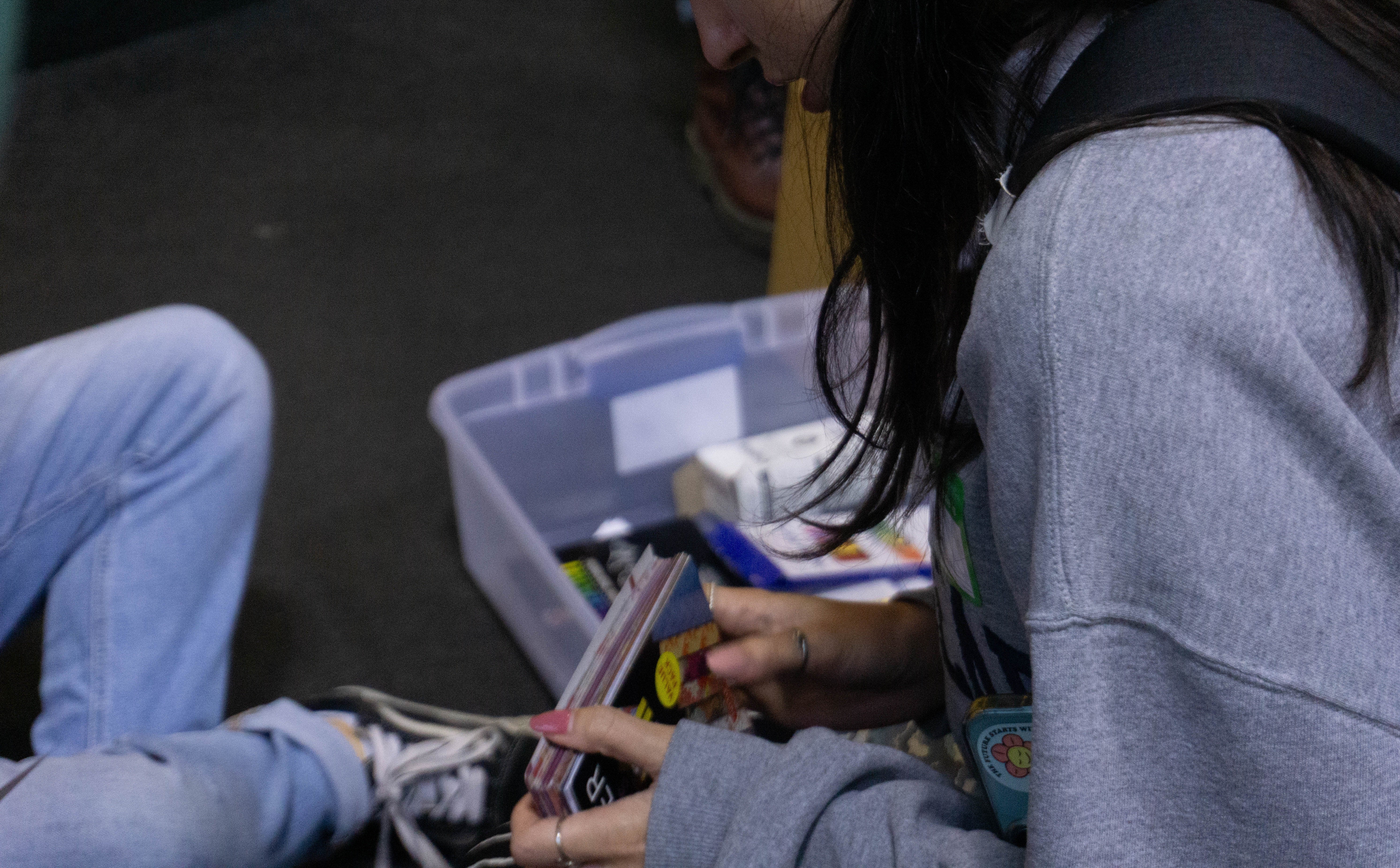 participants making zines