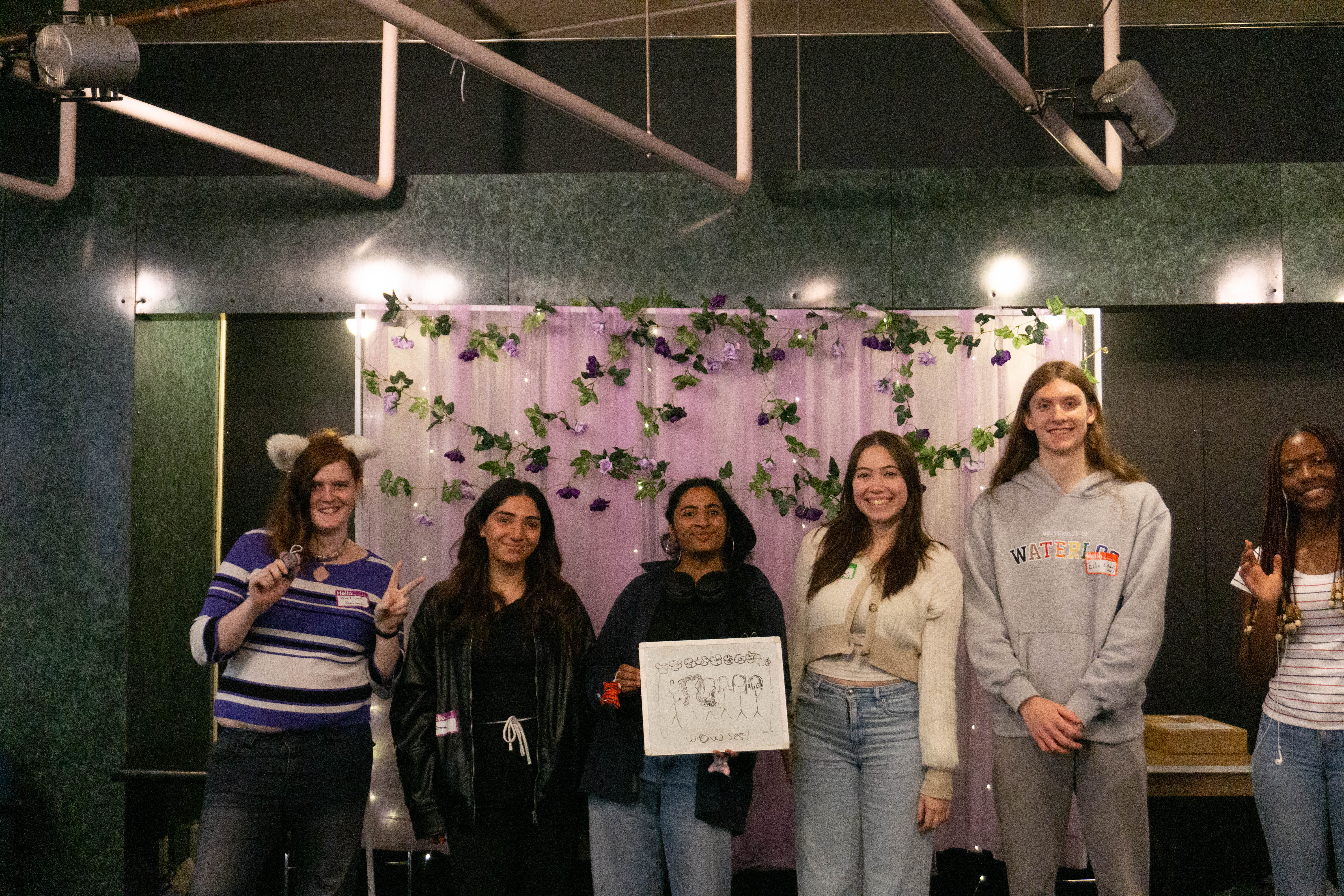 participants at the photobooth