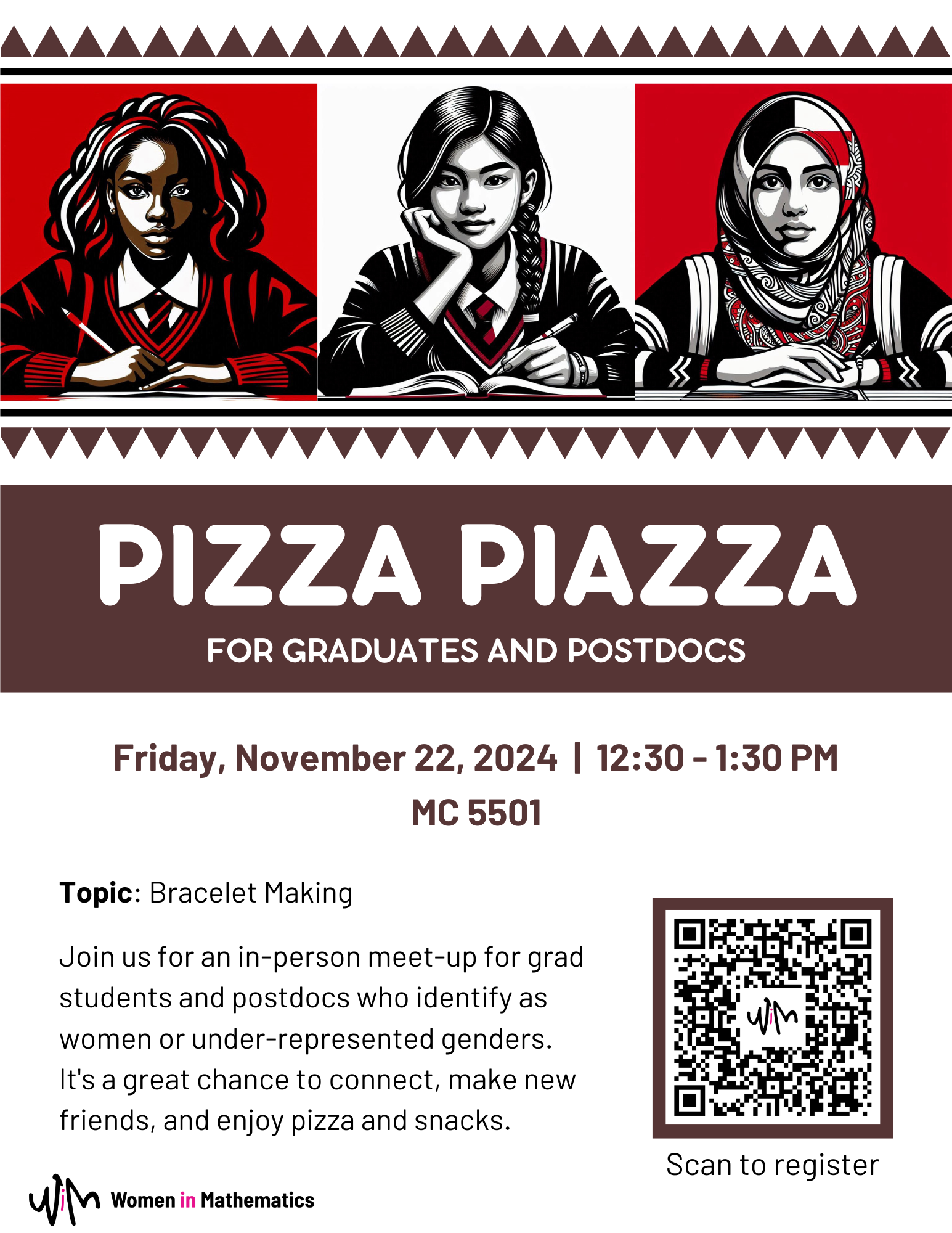 November Graduate Pizza Piazza poster