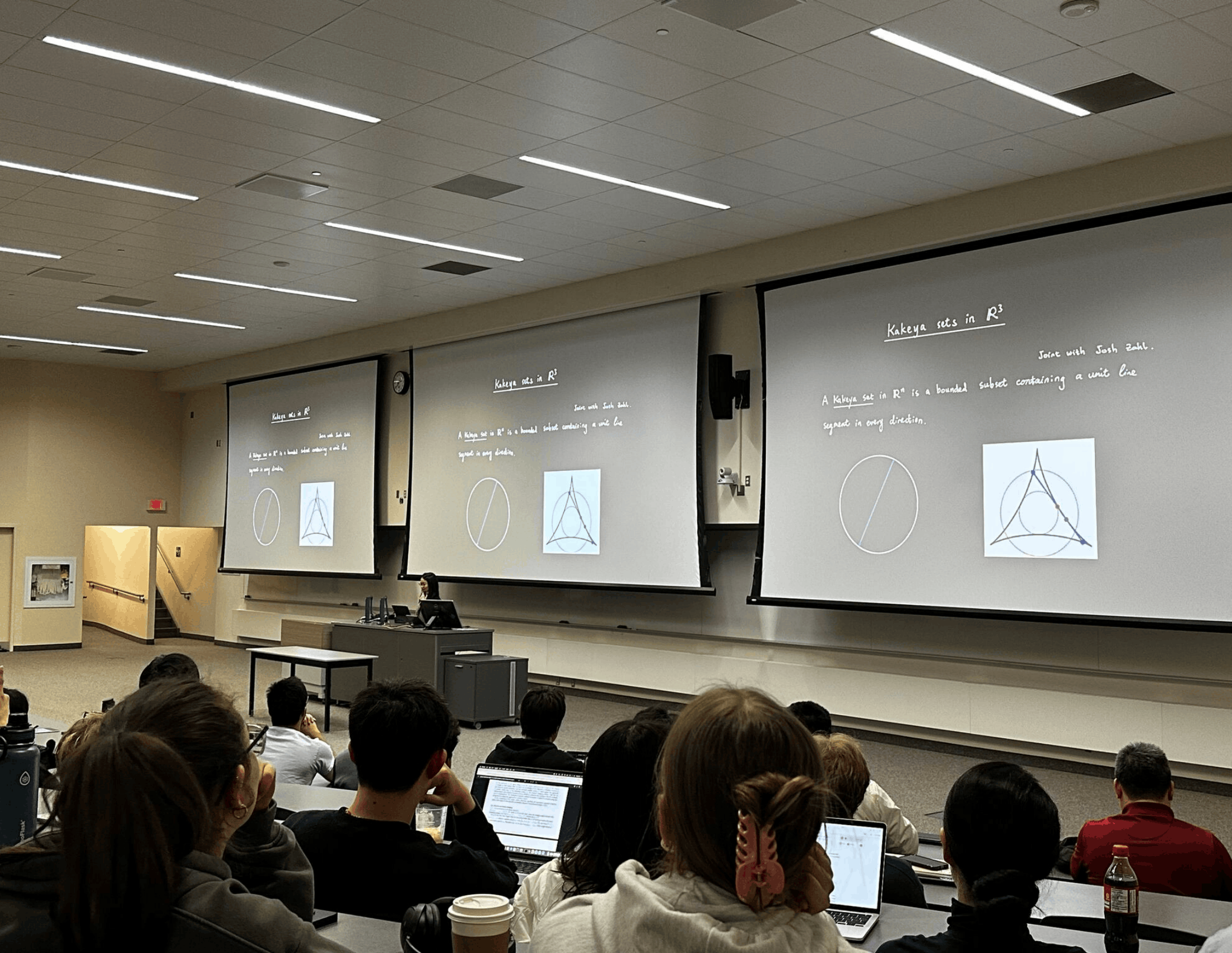 Hong Wang's lecture slide of Kakeya set in third dimension