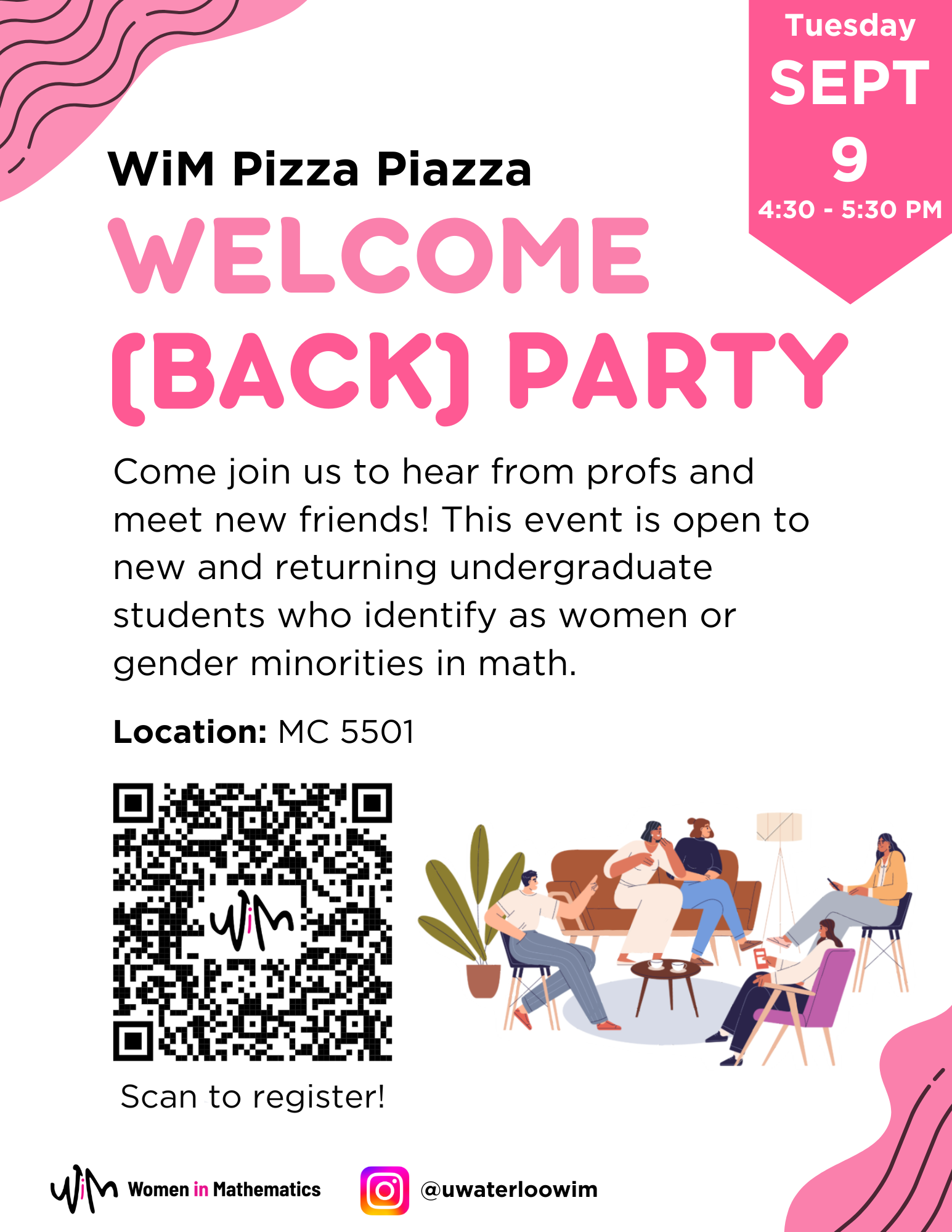 Undergraduate Welcome (Back) Party poster