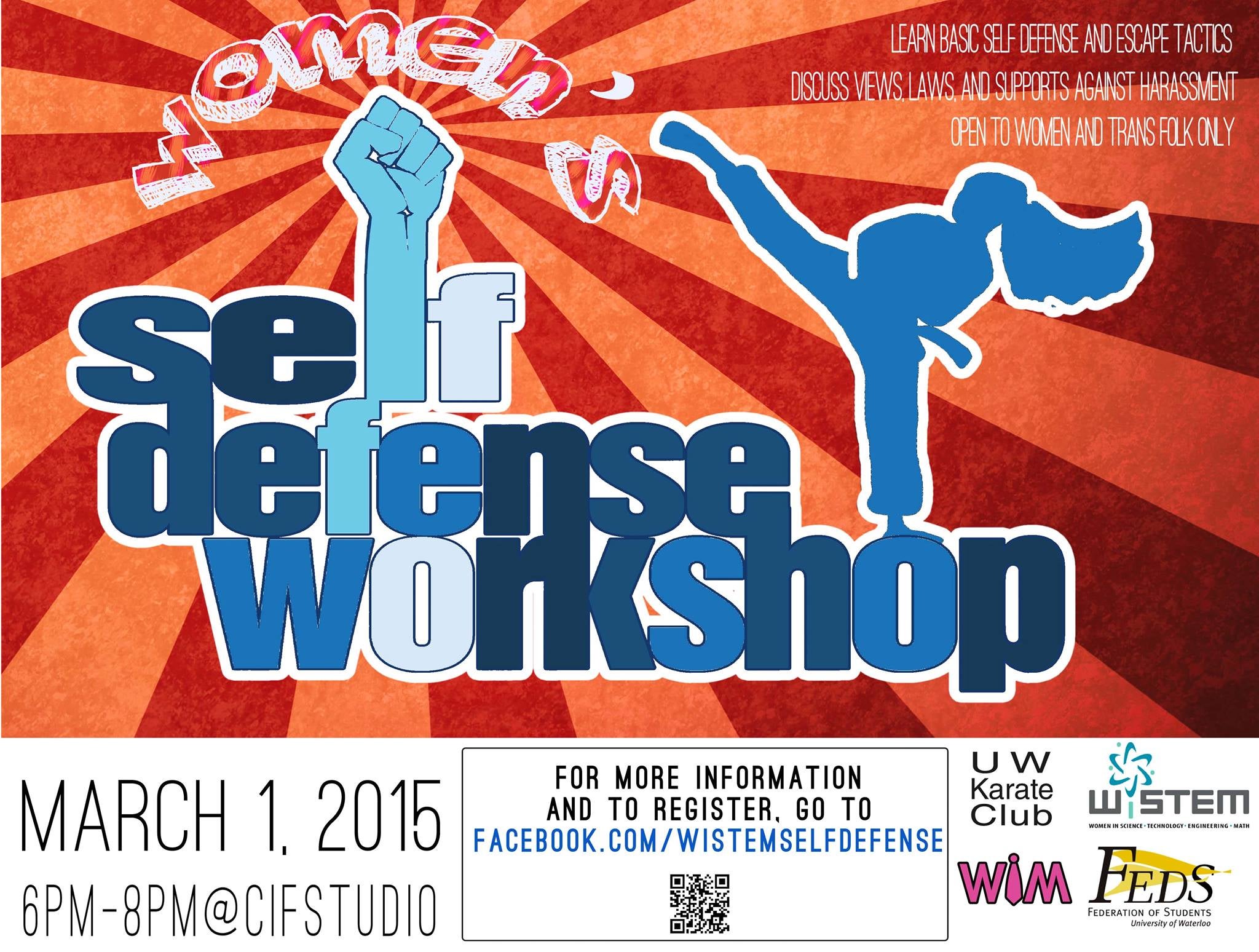Self defense workshop poster