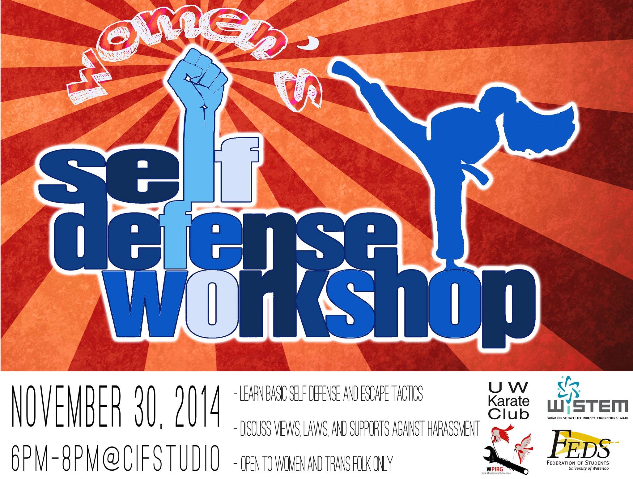 Self defense workshop poster