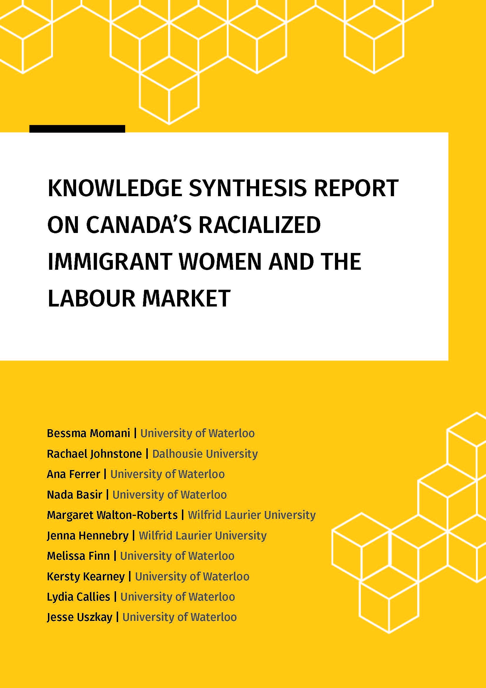Knowledge Synthesis Report Cover Page