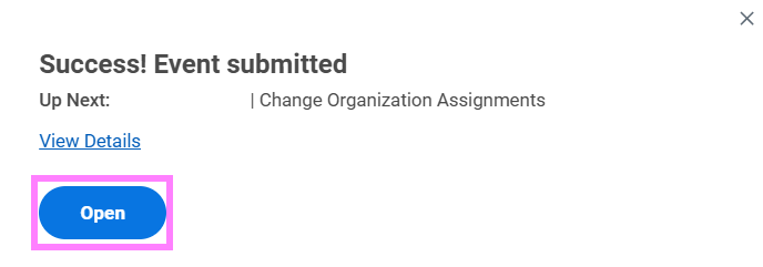 change organization assignments