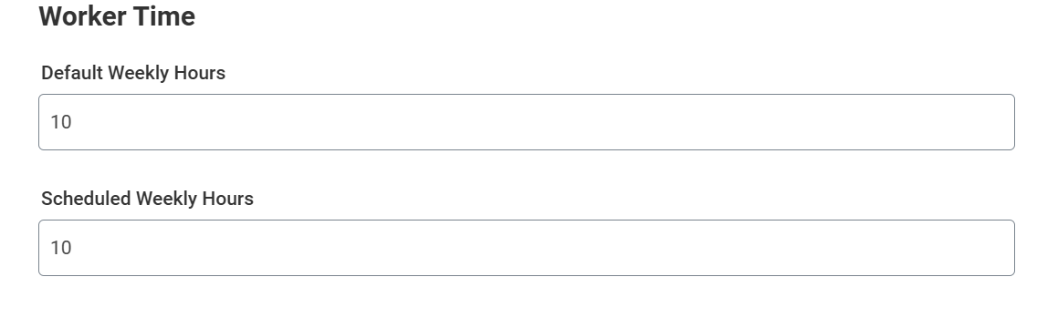 Start Job Change Worker Time