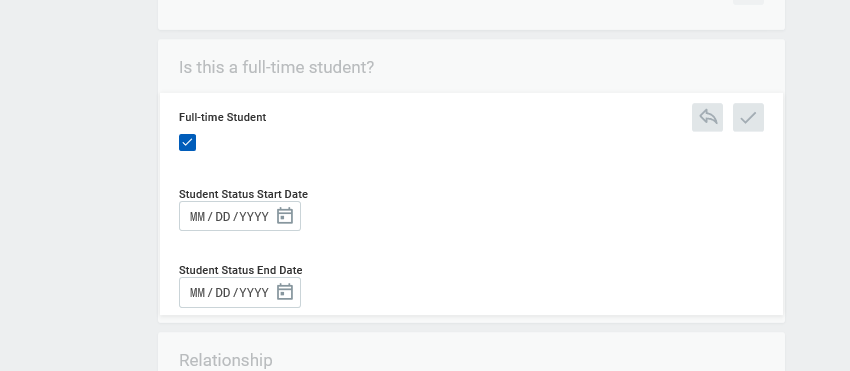 is this a full time student section