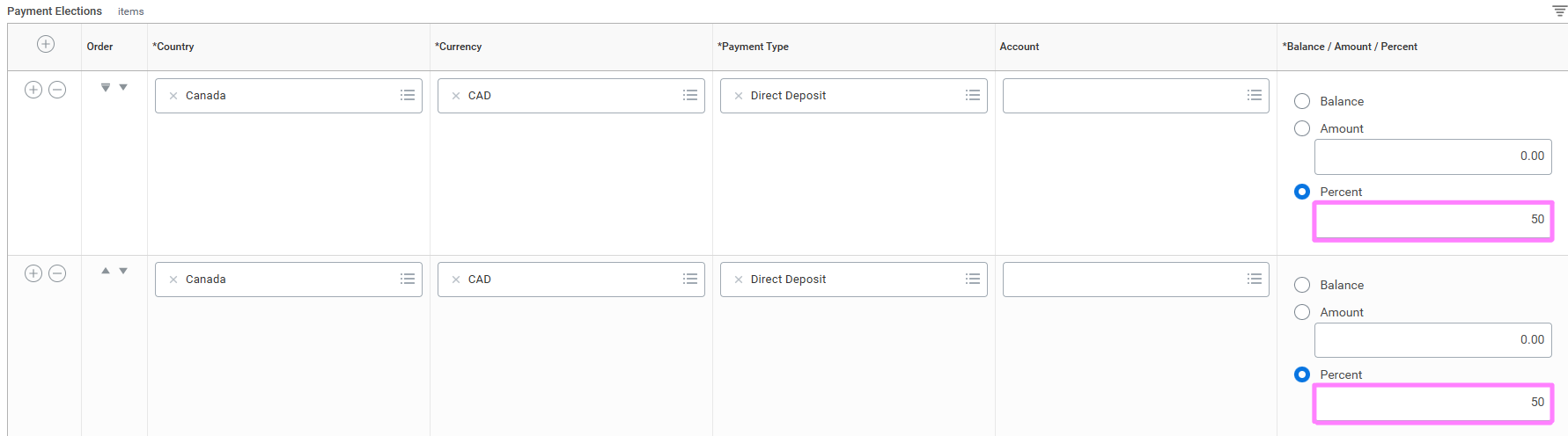 add payment election