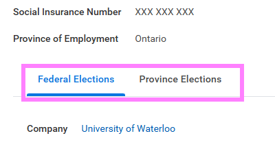 federal elections/provincial elections