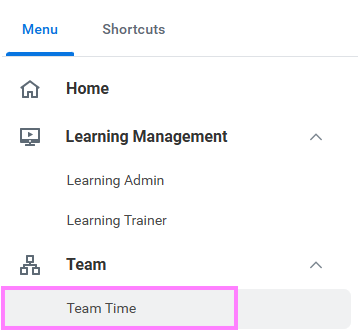 team time tab