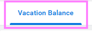 vacation balance tab