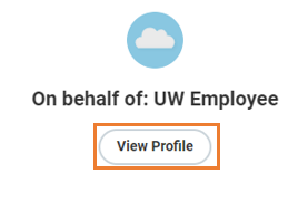 Screenshot with View profile button highlighted