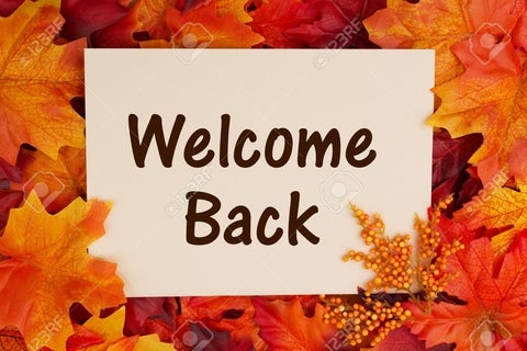 fall themed welcome back