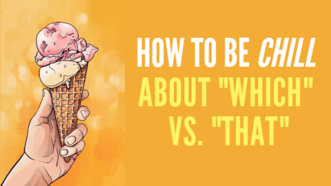 Banner featuring an ice cream cone and the title of the blog