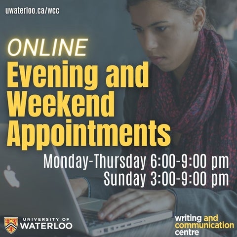 Online Evening and Weekend Appointments 