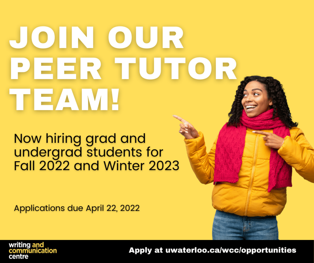 Join Our Peer Tutor Team