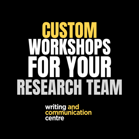 Custom workshops for your research team