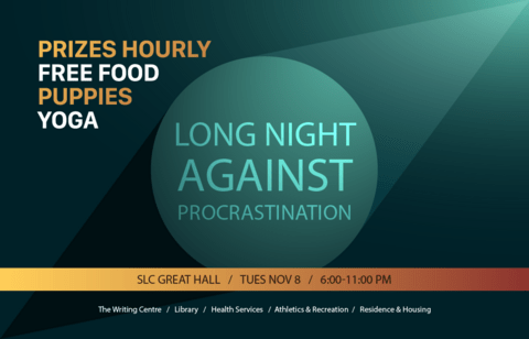 Long Night Against Procrastination on Tuesday, November 8, 2016