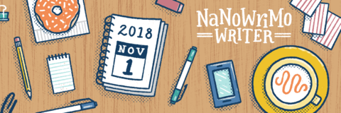 2018 NaNoWriMo banner 