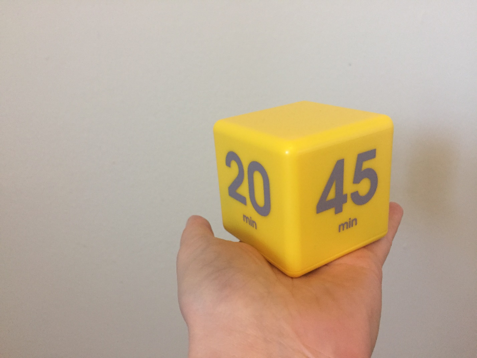 Image of the author's timer cube