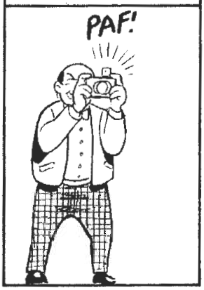 Old man taking a photo with a camera