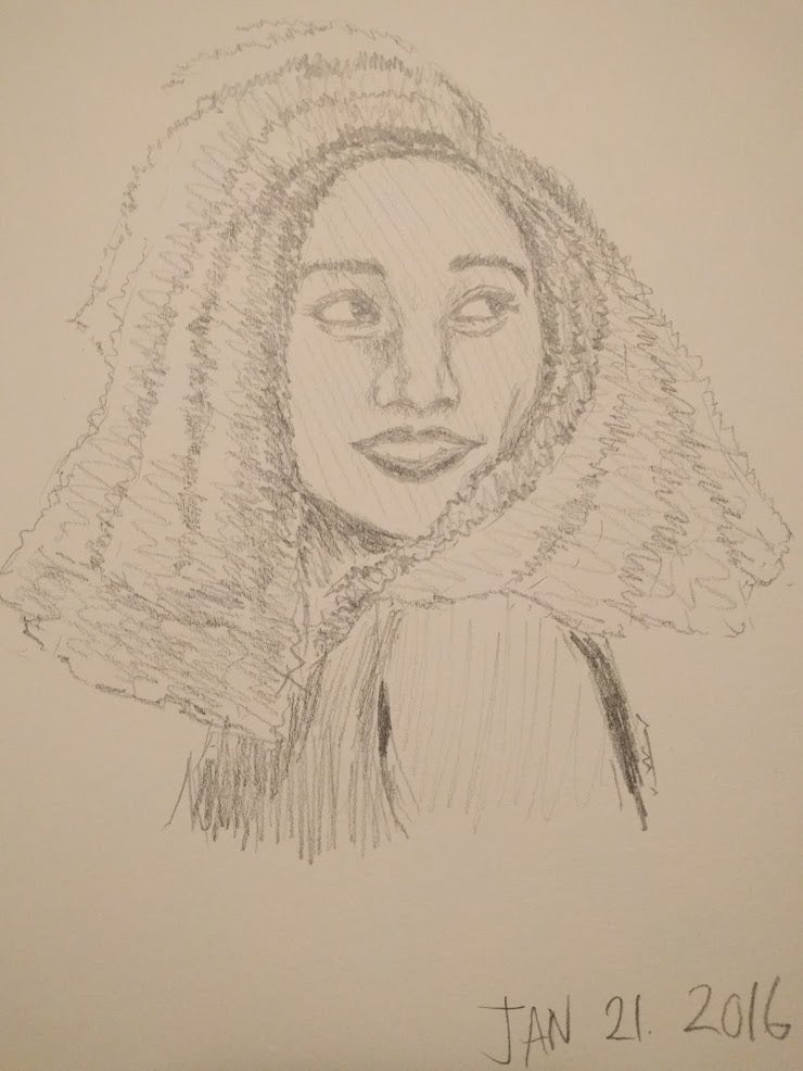 Drawing of Amandla Stenberg