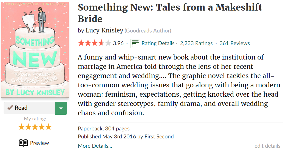 Goodreads page for Lucy Knisley's 
