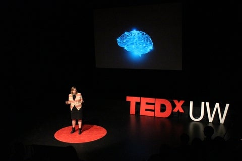 Ilona Dougherty speaking at TedxUW