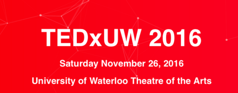 Screenshot of TedxUW website includes date and venue information